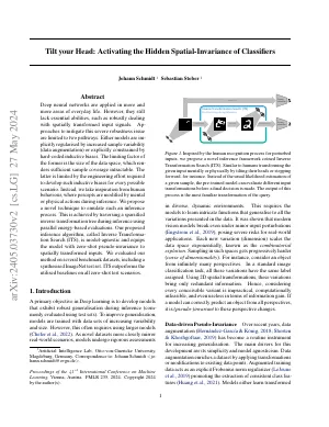 First page of Tilt your Head: Activating the Hidden Spatial-Invariance of Classifiers